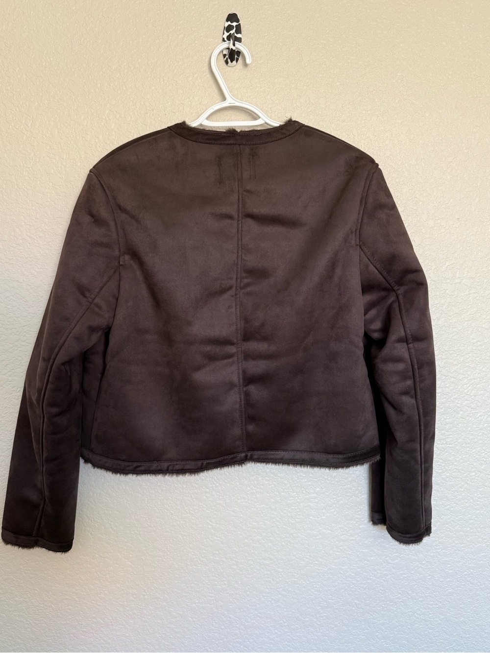 H&M Brown Faux Shearling Lined Jacket